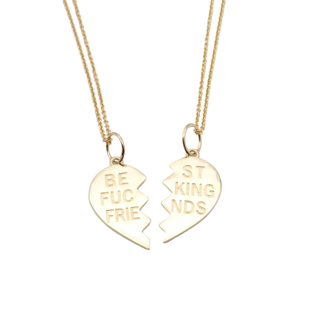 14k Best Fucking Friends Necklace